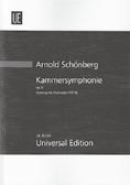 Schonberg,A.; Kammersymphonie, fur 15 Soloinstrumente op. 9 (1906/1912) (pref. E. Fess) (Study Score) [2014], c1922, 1950 ([Die Musik des 20. und 21.