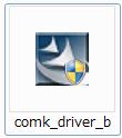 の場合は 画面や名称が異なる場合があります USB ドライバのインストール 1. 当社のホームページから comk_driver_b.exe ファイルをダウンロードして パソコンのハードディスクの任意フォルダに保存します ホームページアドレス : http://www.rkcinst.co.jp/download/com_k.asp 2.