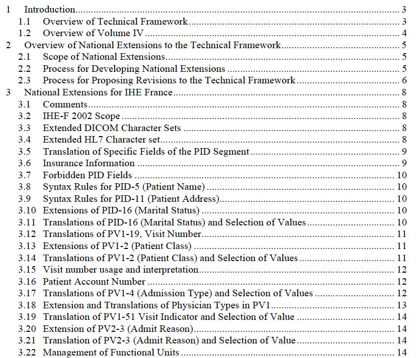 Radiology Technical Framework Vol.