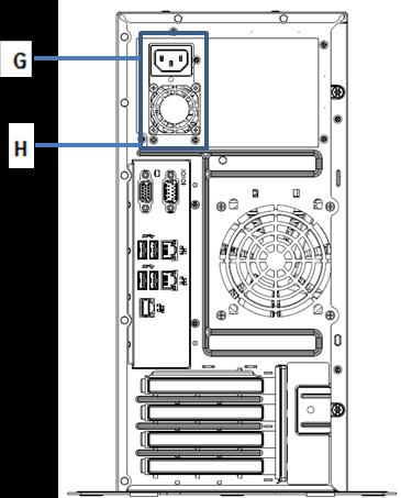 背面図 冗長電源ユニット (N8181-135/-137) 搭載時 非冗長電源ユニット (N8181-177)
