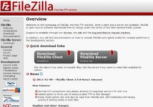 1.FileZilla の入手とインストール 1)FileZilla