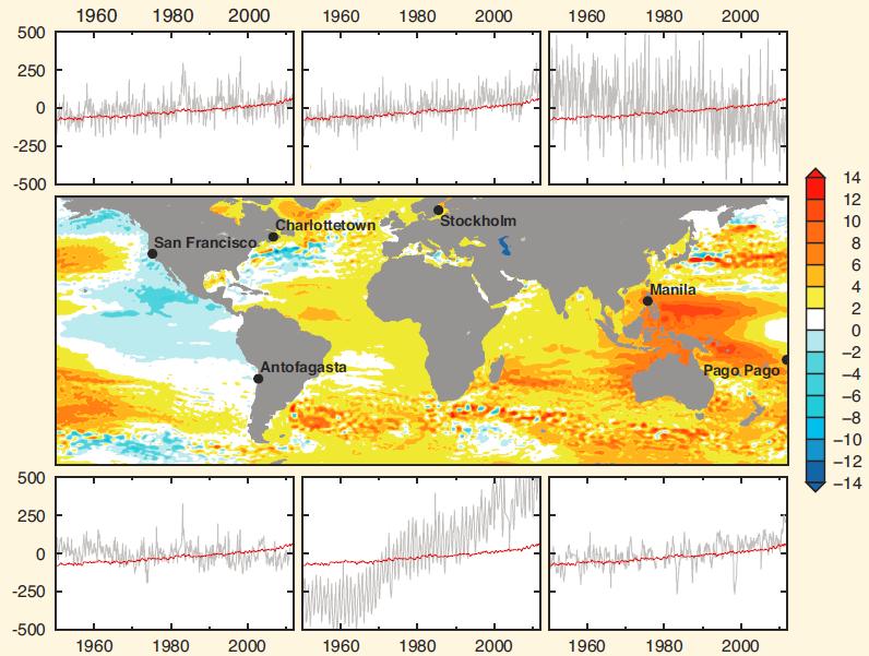 8. 海 洋 8-2 将来予測 将来予測 AR5 Q&A 海洋についてのQ&A Q. 地域によって 海面水位の変化が異なるのはなぜか Q. グリーンランドと南極の氷床は 海面水位へ どのような影響を与えるのか A. 海上風の変化 暖まった海水の拡大及び氷の融解は海流の変化に影響 を与えます 海流が変化すると ある地域から別の地域への海面水位の変 A.