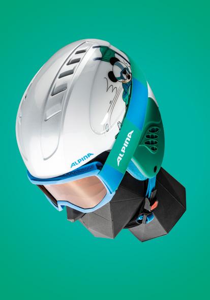 ALPINAにおける最も人気のあるジュニアヘルメット CARATに4 つのデザインを用意しました ミッキーマウス