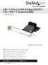 4 ポート PCIe 2.0 SATA III 6Gbps RAID コントローラカード (HyperDuo 対応 ) PEXSAT34RH * 実際の製品は写真と異なる場合があります DE: Bedienungsanleitung - de.startech.com FR: Guide de l'