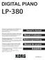 LP-380 Owner's Manual  (LP /73)