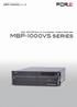 12G-SDI/IP 対応マルチチャネルビデオサーバー MBP-1000VS シリーズ 12G-SDI/IP Multi-Channel Video Server MBP-1000VS series