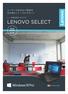 レノボ製品総合カタログ LENOVO SELECT 2018.Winter 今回の 新製品 1 A P10 最新のAMD Ryzen PROを搭載 今回の 新製品 高いグラフィックス性能を誇るAMD Ryzen 2 PROを搭載 コンパクトな筐体に指紋認証やオ プションで顔認証 大容量S