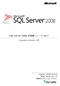 SQL Server 2008 自習書シリーズ No.7 Integration Services 入門 Published: 2008 年 3 月 18 日 改訂版 : 2008 年 11 月 17 日 有限会社エスキューエル クオリテゖ