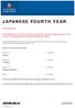 Microsoft Word - Japanese Fourth Year - SA.docx